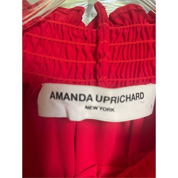 Amanda Uprichard Sorella Dress Red Size S Sleeveless Cocktail Party Formal - Picture 11 of 11